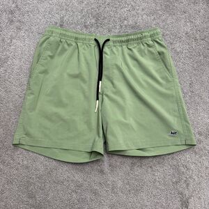 Lost Surfer Trunks Board Shorts Mens Medium Sage Green elastic Waist Swim Summer